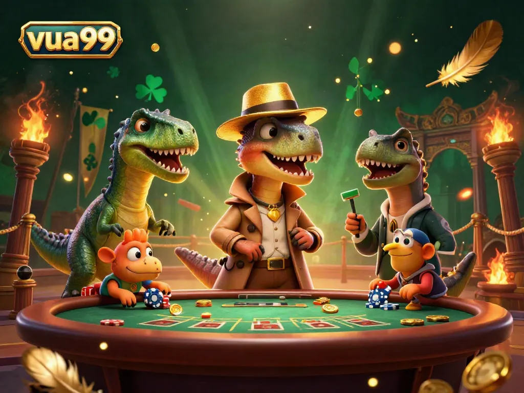 Experience vibrant casino action at Vua99 with thrilling characters and exciting game elements.