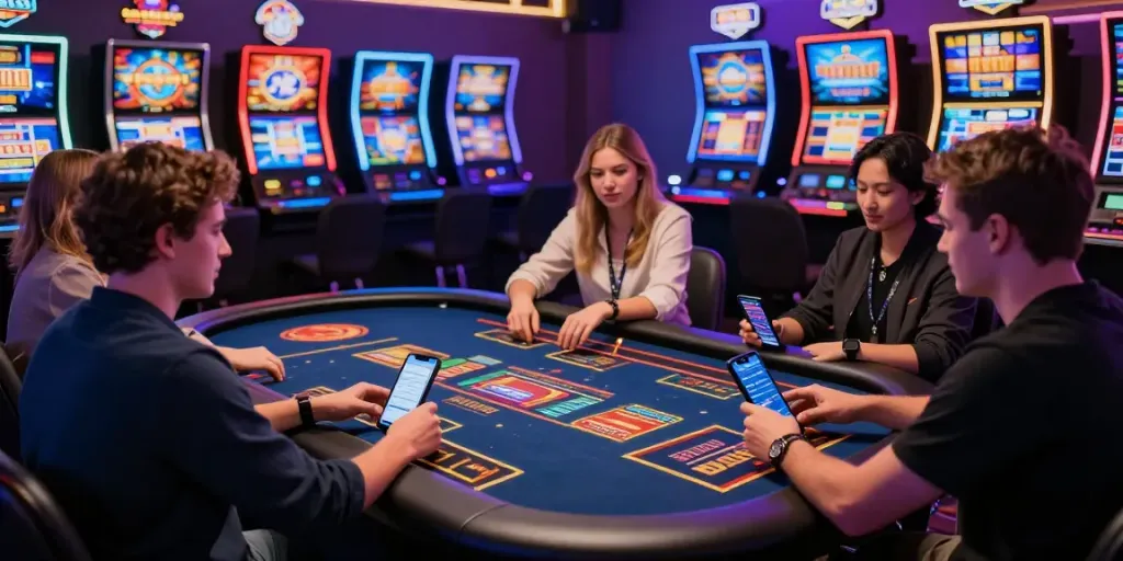 five88 online gaming experience with players interacting in a vibrant casino setting