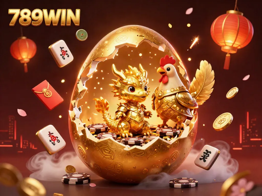 Experience thrilling gameplay at 789WIN with golden treasures and animated features in a vibrant casino scene.