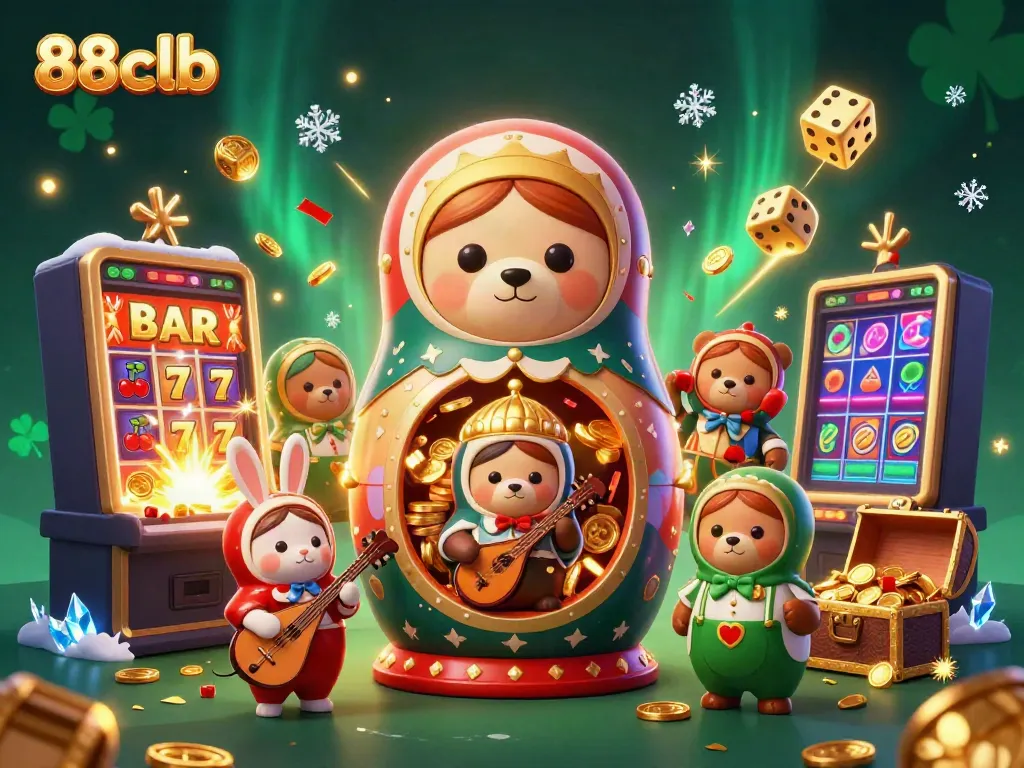 88clb showcases a thrilling casino scene with vibrant characters and exciting gaming elements.