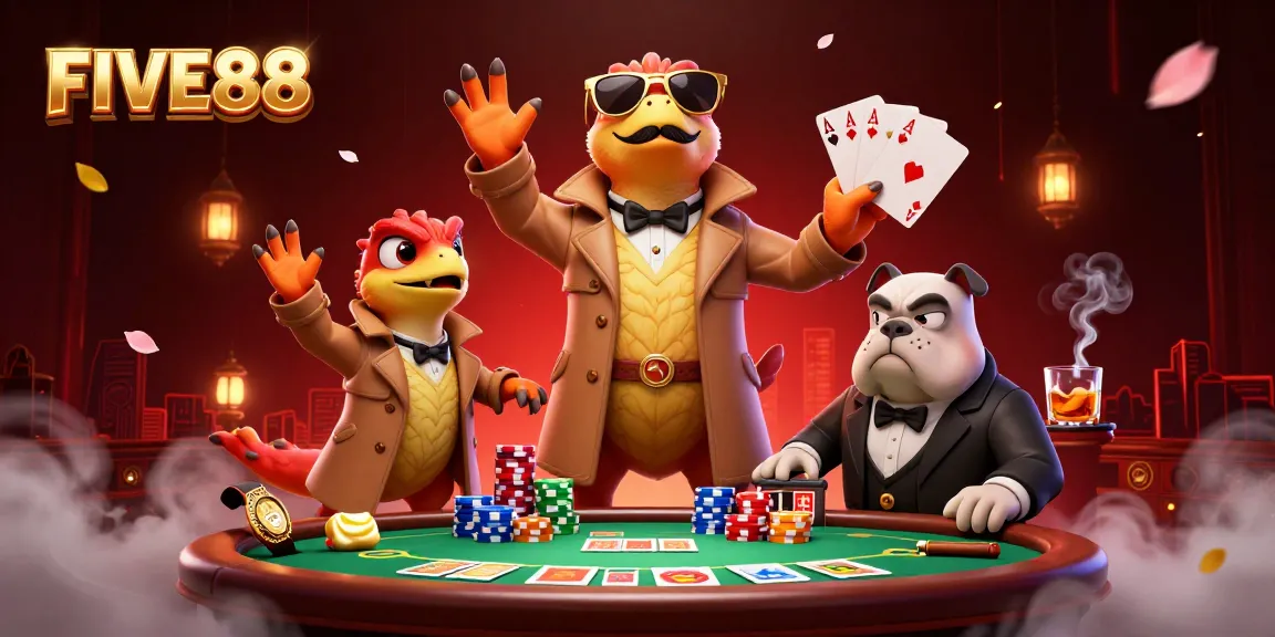 Experience the excitement at FIVE88, where raptors in disguise attempt to enter a VIP gaming lounge
