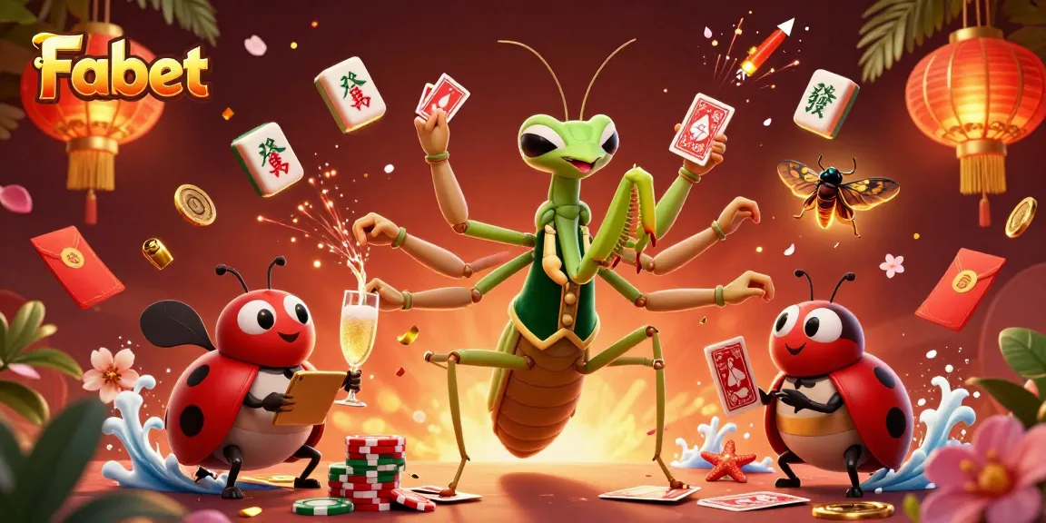 Experience vibrant gaming action at Fabet with dynamic casino elements and enchanting characters.