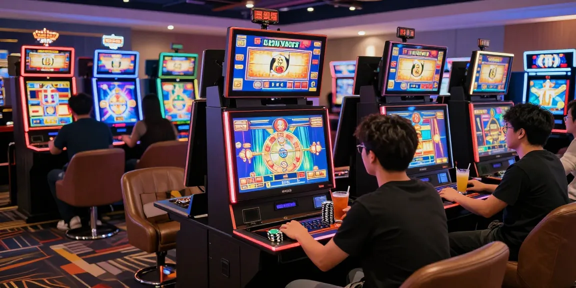 BOS88 Daftar pengalaman bermain slot mesin dengan suasana kasino yang meriah.