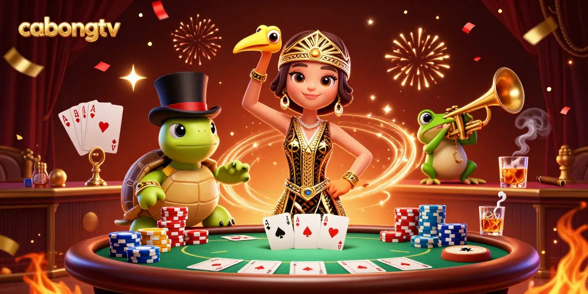 Experience live sports betting excitement with cabongtv featuring vibrant characters at a dynamic speakeasy.