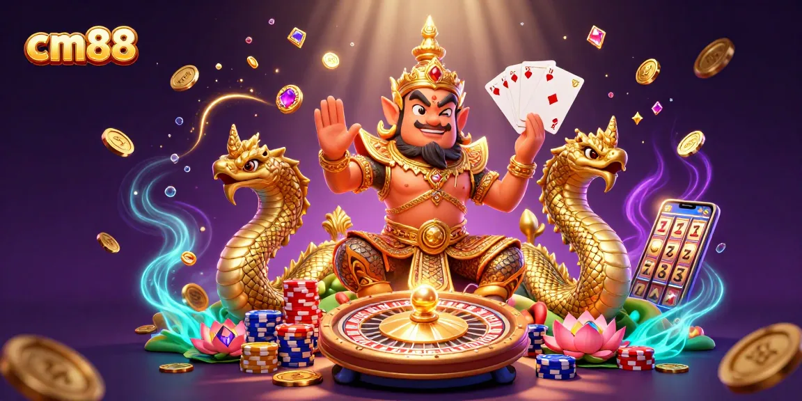 Engage with thrilling cm88 gaming featuring vibrant characters and dynamic casino elements.